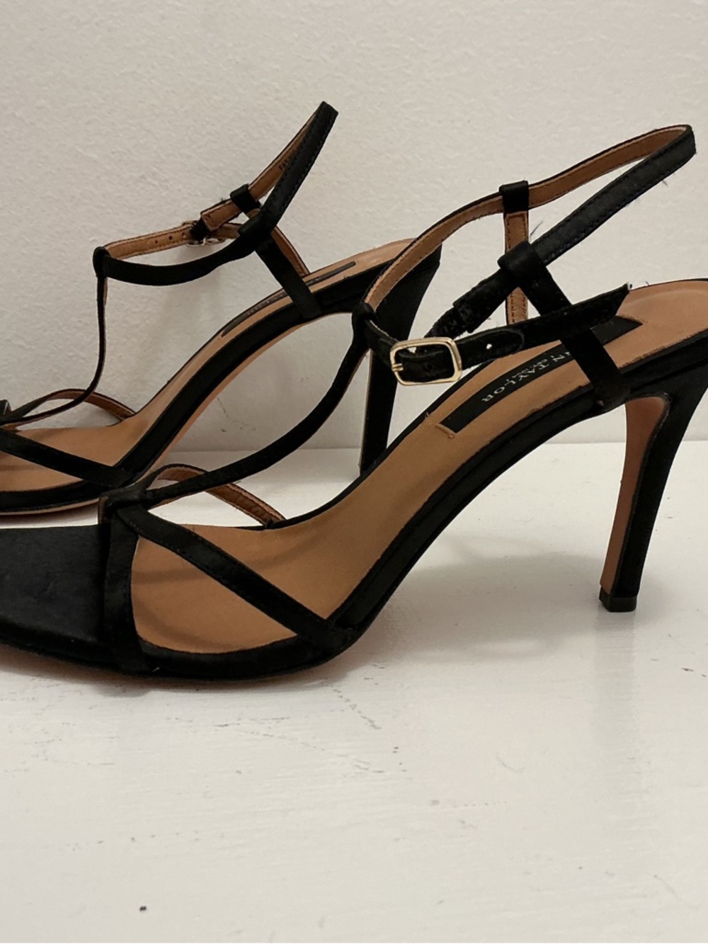 Ann Taylor Strappy Satin Heels